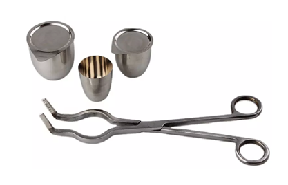 Pure Platinum Crucibles, Tongs & dishes